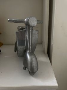 Vintage Metal Scooter Sculpture
