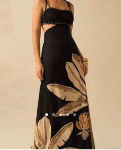 printed A line dress