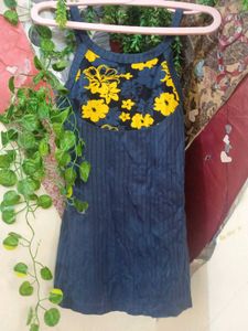 Floral Ribbed Tank Top