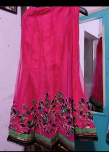 Pink Colour Lehenga With Blouse Chunni