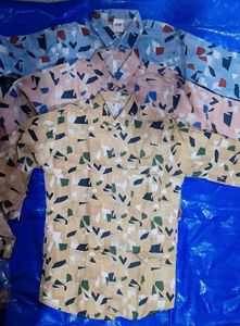 Men Shirts Full Sleeve With Pocket .Combo Of Three