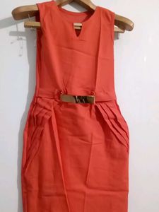 Chic Orange Dress