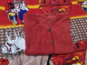 Max Red Printed Kurti