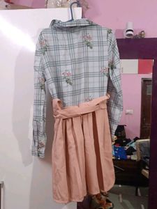 Cute Plaid &amp; Pink Dress