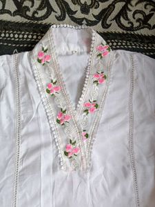 Beautiful 😍 Embroidery 🌺 Kurta Set