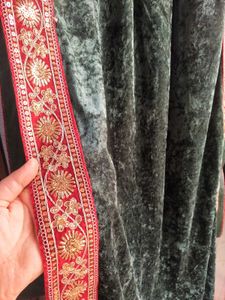 Embroidered Sequinned Velvet Shawl Dupatta