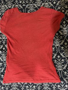 Chemistry-women Solid Ribbed T-shirt Size-small