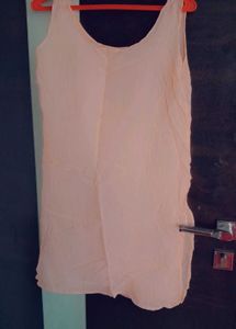 Peach Embroidered Kurta