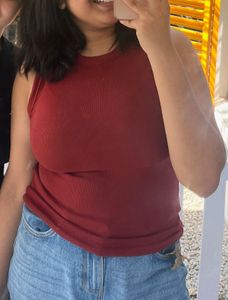 Zara Medium Sized Solid Tank Top