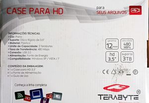 External desktop HDD 2 TB.