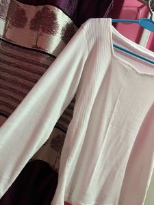 White Stretchable Top