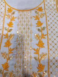 Neck Embroidery Patch White Colour New