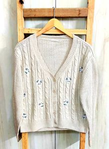 Baige Colour Cardigan Size-40-L