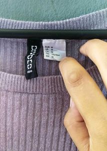 Lilac Cold Shoulder Top