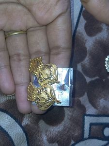 Earrings Blue And Golden Pack Of 3