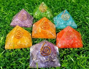 Orgone 7 Chakra Pyramid Set