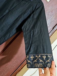 Black Kurta With Jacket