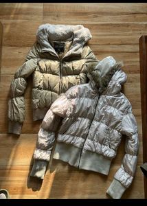 Padded Jacket with Fur Collar
