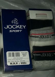 JOCKEY Sports Short TOWEL socks (3 Pairs In Set)