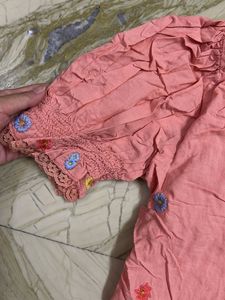 Forever 21 Floral Embroidered Top