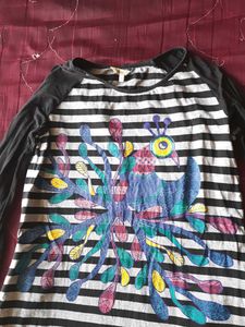 Striped Casual Dress stretchable with 2 pockets