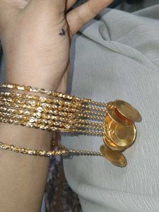 Gold-tone Bangle Set