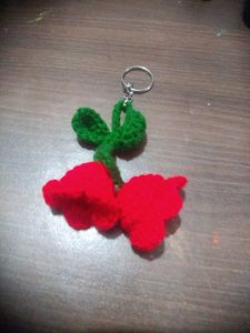 Red Rose Keychain