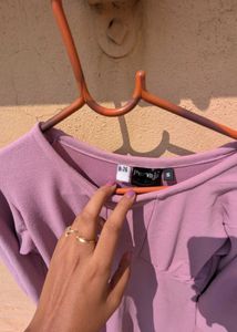 Cute Purple Midi Dress