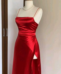 Satin Dress, All Colour Are Available