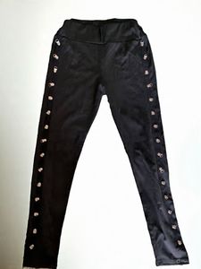 Black Embellishment Legging