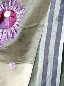 Chanderi Dupatta With Beautiful Thread Work And Colors