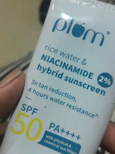 Plum Rice Water Sunscreen SPF 50