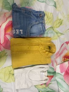 Yellow Kurta For Kids