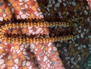 Pearl &amp; Gold-Tone Chain Necklace