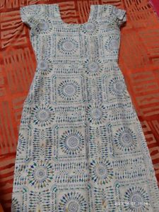 Stitched Warli Print Kurta For Teenage Girls