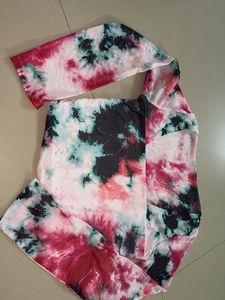 Tie-Dye T-shirt Crop Top