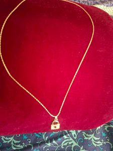 New Silver Chain With 🔒 Locket