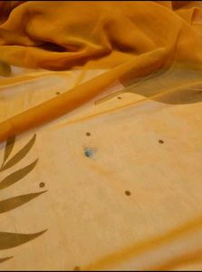 Elegant Orange Saree