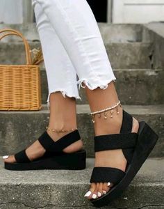 Black Platform Sandals
