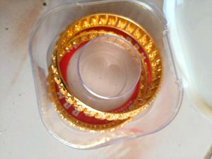 Golden Bangle Set(gold Covering Long Lasting )