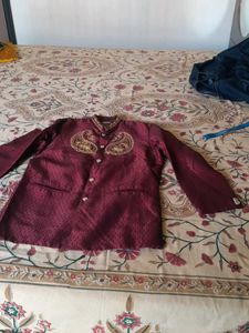 Burgundy Sherwani