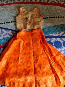 orange chaniya choli