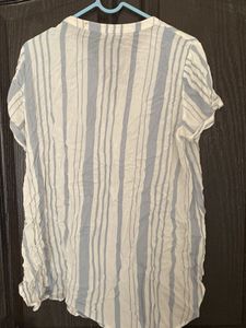 Striped Button-Up Top