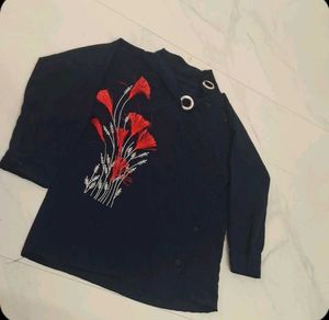 Crimson Bloom Top