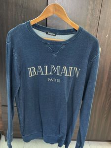 Balmain Paris Blue Sweatshirt