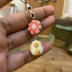Handmade clay charm