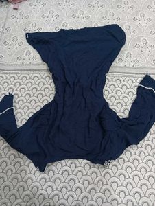 Navy Blue Short Kurti