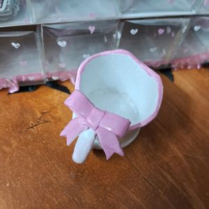 Cute Aesthetic Pink Bow Handmade Cup🎀💗🫶🏻✨️