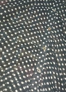 White Dotted Top For Women