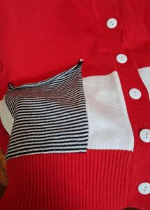 Cute Red Polka Dot Cardigan